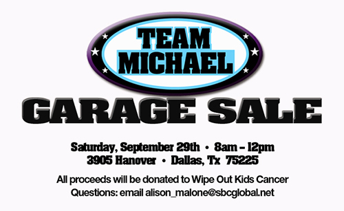 WOKC Team Michael Garage Sale